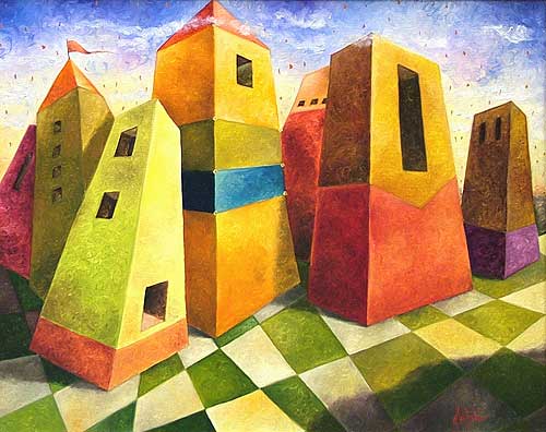 Lauro Potenza PICCOLO AMICO olio su tela 50x40 cm