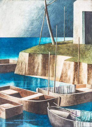 Marcello Scuffi RICORDO DI UN MARE... MA QUALE? pubblicato50x70 cm - 1998