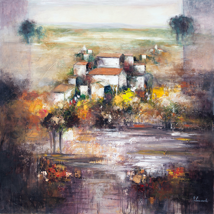 Michele Loconsole FRAMMENTI DI LUCE Olio su tela 80x80 cm - 2012