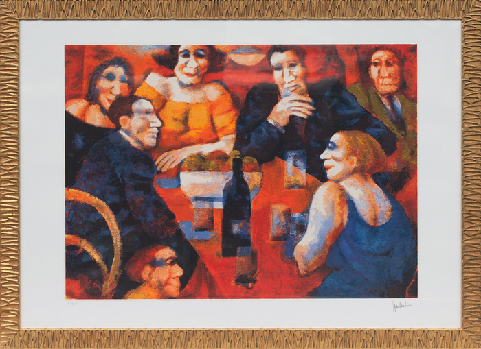 Remo Squillantini COMPLEANNO Incisione e serigrafia 70x100 cm - 1995